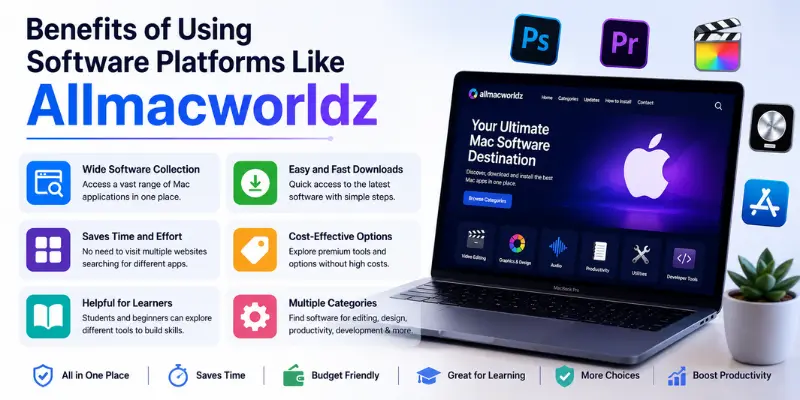 benefits of using software platforms like allmacworldz