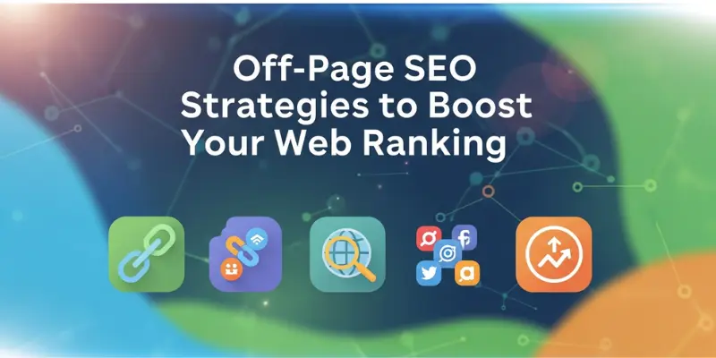 Off-page SEO strategies to boost web ranking with link building, social media, and content promotion.