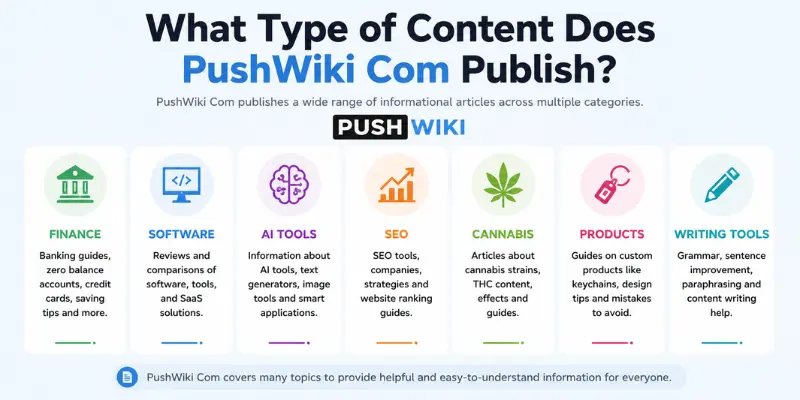 what type of content does pushwiki com publish